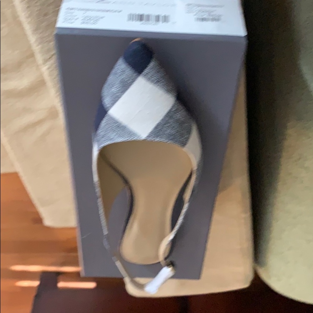 Slingback Gingham flats